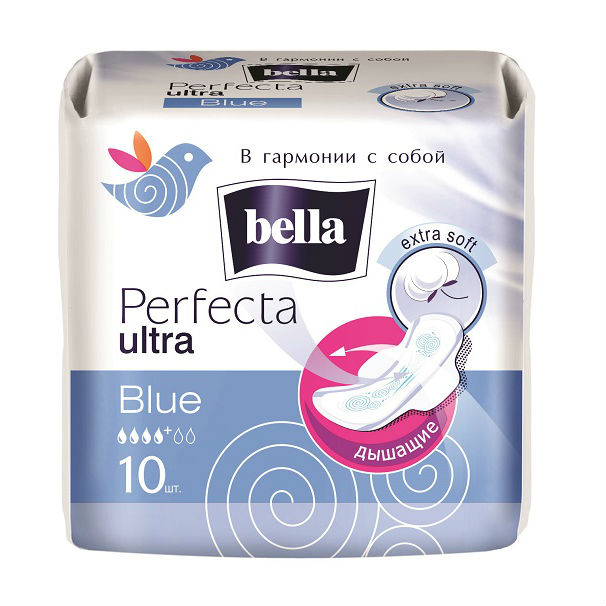 Белла (Bella) Perfecta Ultra Blue прокладки гигиен №10 супертонкие