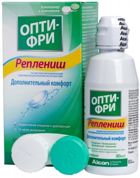 Опти-Фри Реплениш (Opti-Free Replenish) р-р д/конт линз 90мл+ контейнер