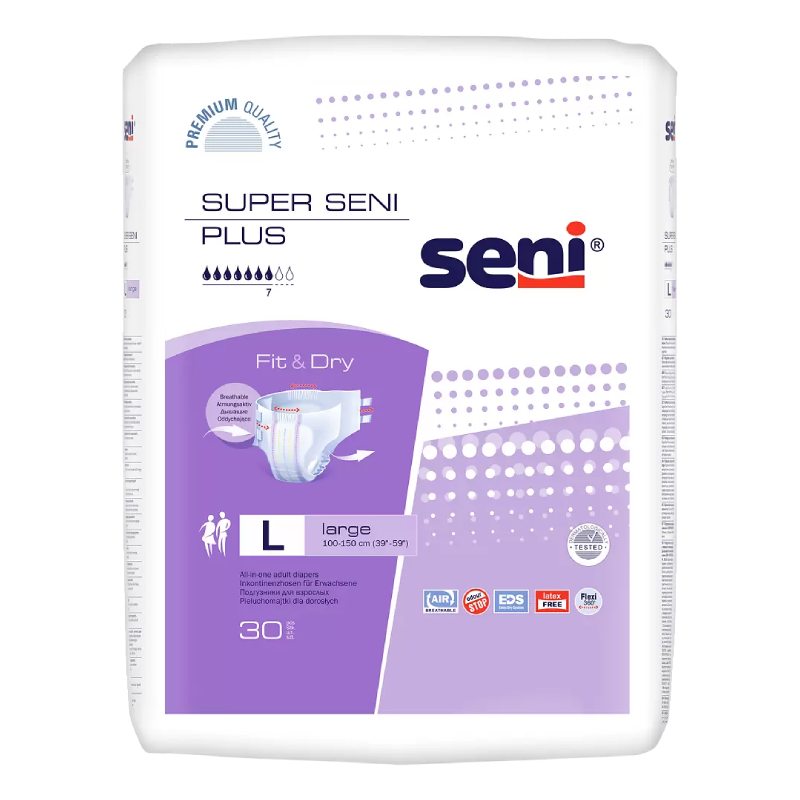 Сени (Seni) Super Plus подгузники для взрослых размер L №30
