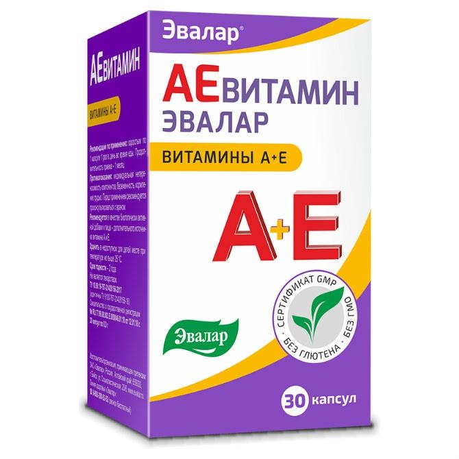 АЕвитамин 0,3 г капсулы 30 шт. Эвалар