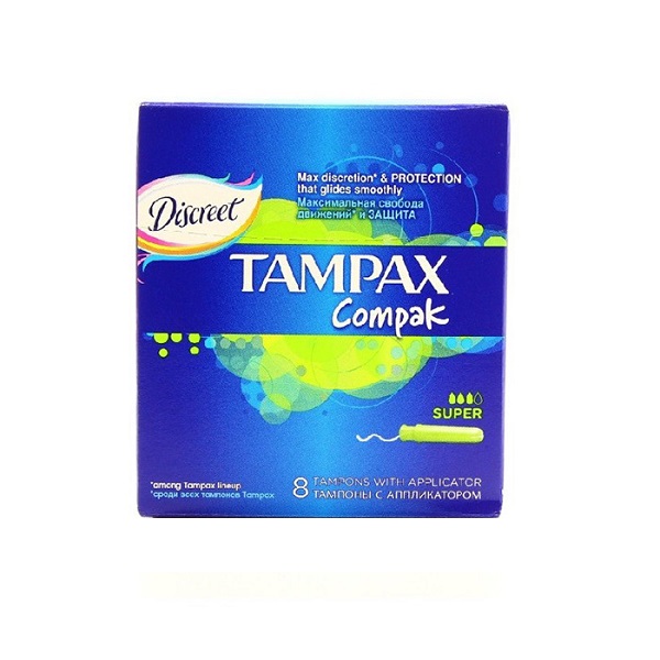 Тампакс (Tampax) Compak Super тампоны №8 с аппликатором