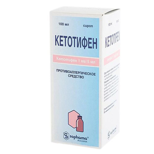 Кетотифен-Софарма сироп 1мг/5мл 100мл Sopharma AD
