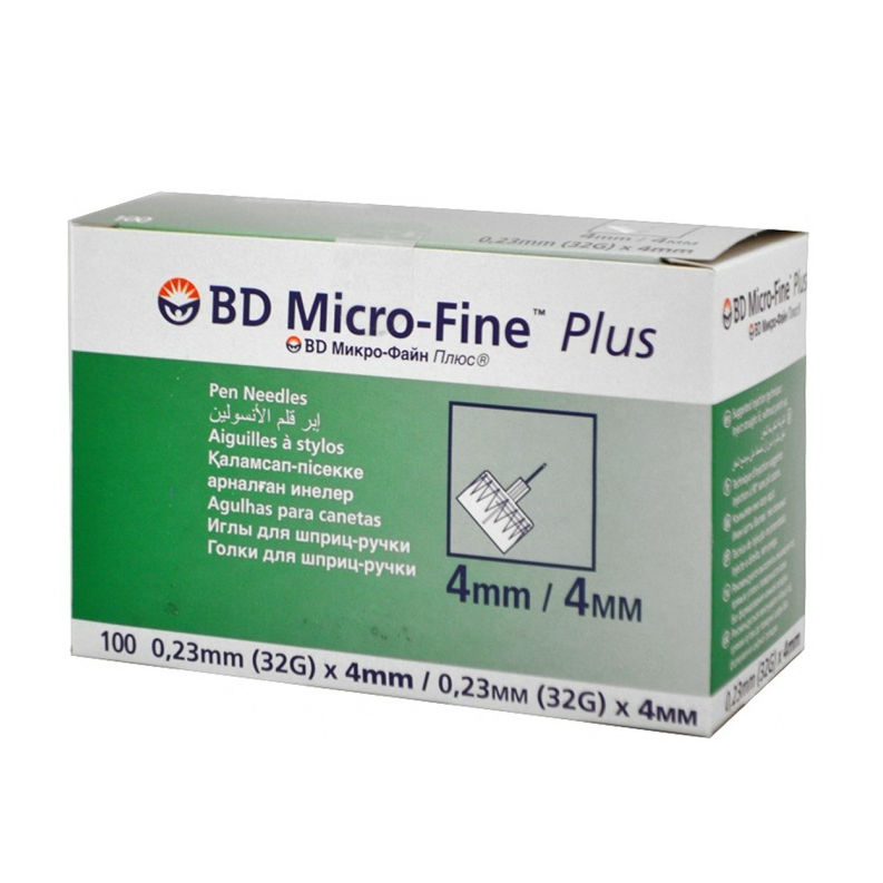 Иглы д/шриц-ручки BD Micro-Fine Plus 0,23ммX4мм р.32G №100