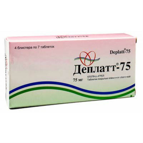 Деплатт-75 таб ппо 75мг №28 Torrent Pharmaceutic