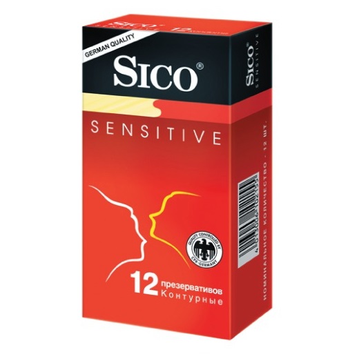 Cико (Sico) Sensitive презервативы №12 контурные