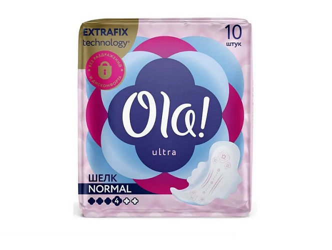 Ола (Ola) Ultra Normal прокладки гигиен №10 шелк осн