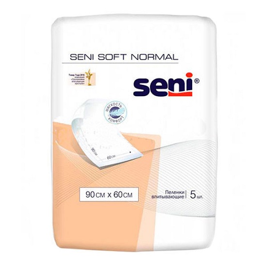 Сени (Seni) Soft Normal пеленки впитыв 60смX90см №5