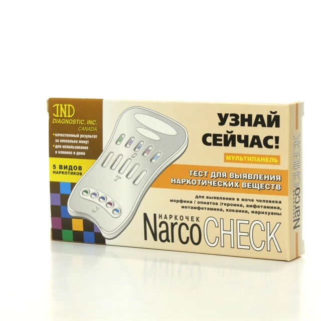 Narcocheck (Наркочек) Мультипанель на выявление 5 видов наркотиков в моче