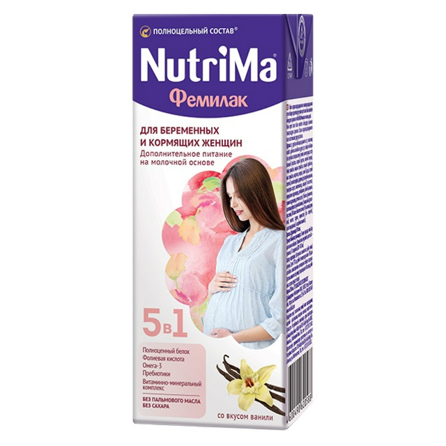 NutriMa Фемилак Молочный напиток для беременных и кормящих Манго 350г