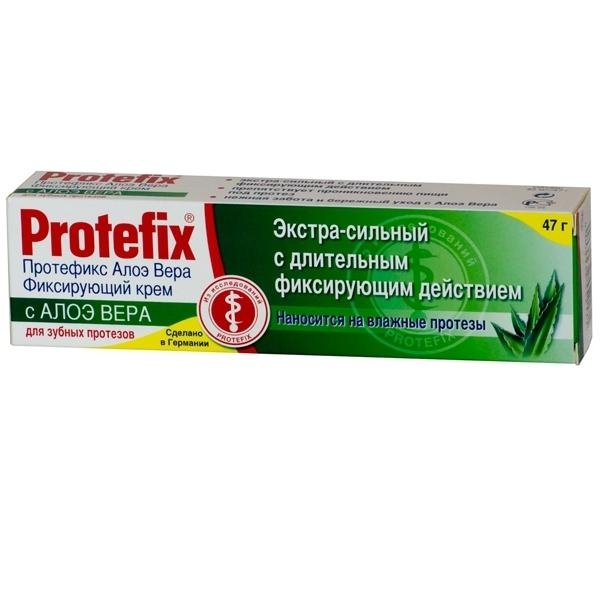 Protefix (Протефикс) Крем д/фикс з/протезов экстра-сильный 40мл/47г алоэ-вера