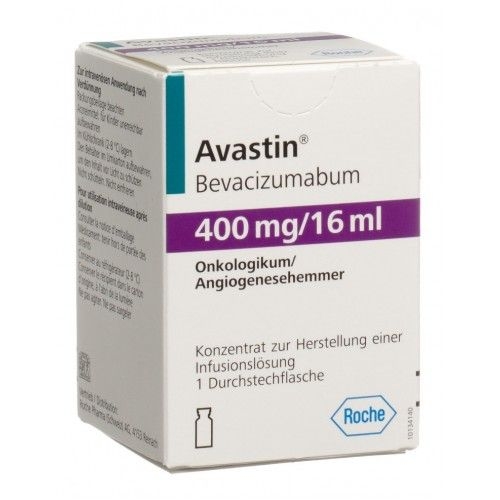 Авастин конц. для р-ра для инфузий 400 мг/16 мл флакон №1 Ф. Хоффманн-Ля Рош Лтд.