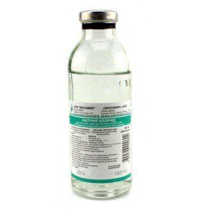 Натрия хлорид 0,9 % 200 мл (Биохимик)