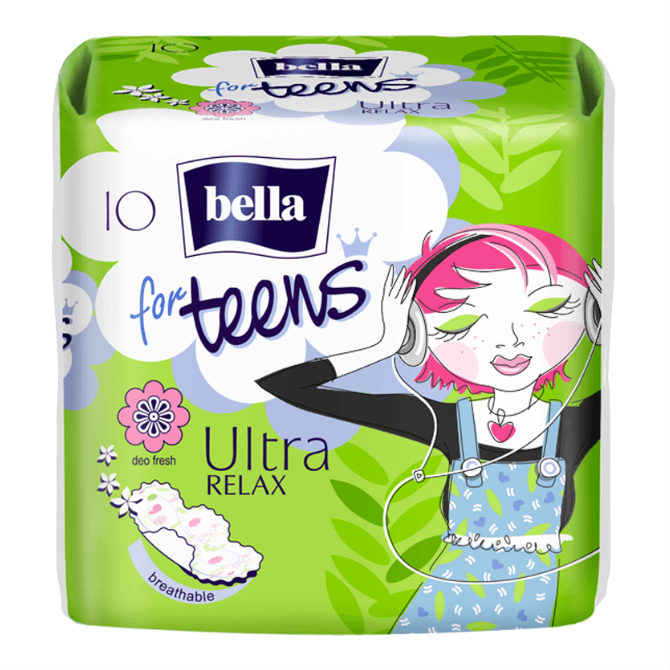 Белла (Bella) Ultra Relax for teens прокладки гигиен №10 д/подростков