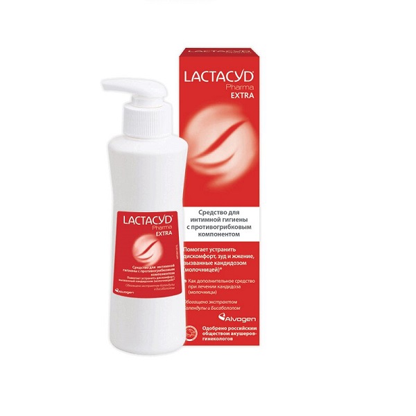 Лактацид (Lactacyd) Pharma Экстра ср-во д/интим гигиены  250мл п/грибковая защита