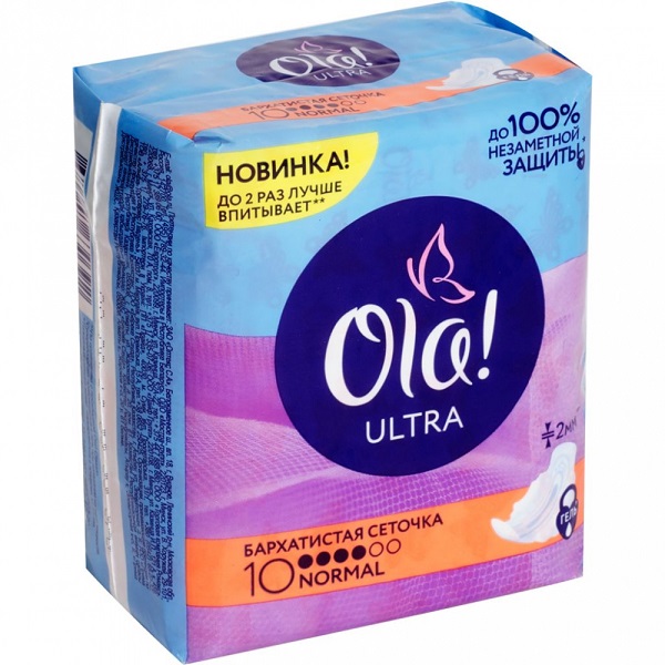Ола (Ola!) Ultra Normal прокладки гигиен №10 барх сет