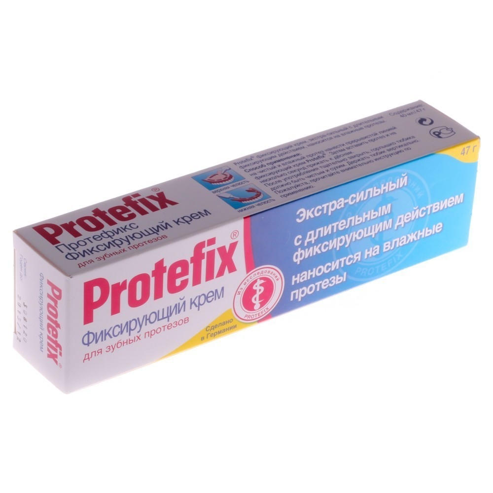 Protefix (Протефикс) Крем д/фикс з/протезов экстра-сильный 40мл/47г гипоаллергенный