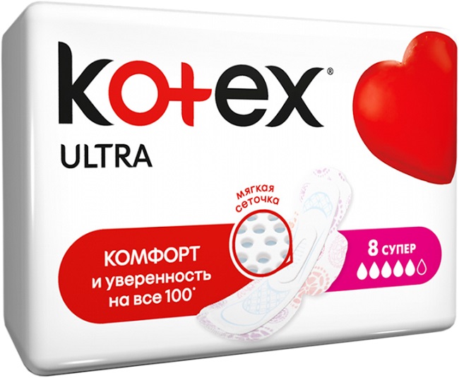 Котекс (Kotex) Ultra Super прокладки гигиен №8