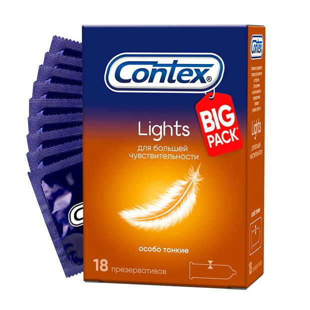 Контекс (Contex) Lights презервативы №18 особо тонкие