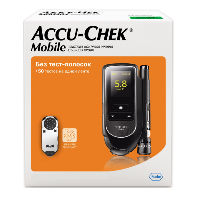 Акку Чек (Accu-Chek) Mobile Глюкометр