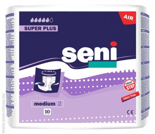 Сени (Seni) Super Plus подгузники д/взрослых р.M №10