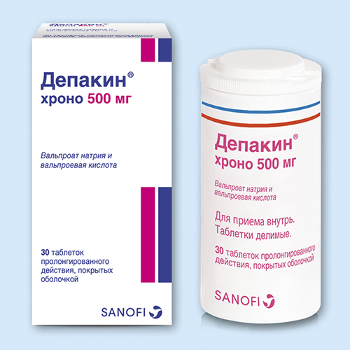 Депакин Хроно табл. п.о. пролонг. 500 мг №30