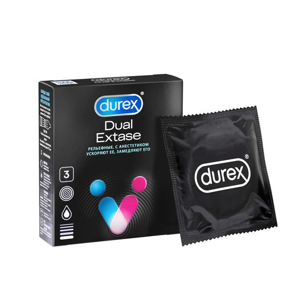 Дюрекс (Durex) Dual Extase презервативы №3