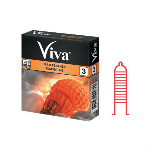Вива (ViVa) презервативы №3 ребристые