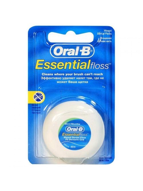 Орал-Би (Oral-B) Essential Floss з/нить вощеная 50м мятная