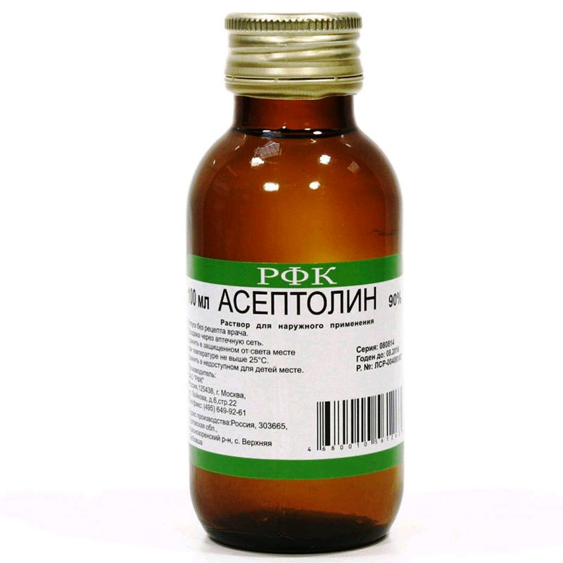 Асептолин раствор д/наруж примен 90% 100мл