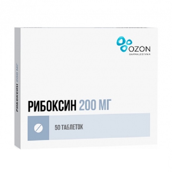 Рибоксин таб ппо 200мг №50 Озон ООО