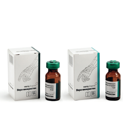 Веро-Винкристин раствор для внутривенного введения 0.5мг/мл 2мл