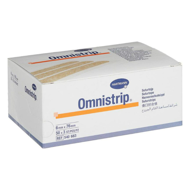 Полоски Омнистрип/Omnistrip стерильные на операционные швы 6 мм х 76 мм 150 шт 540683