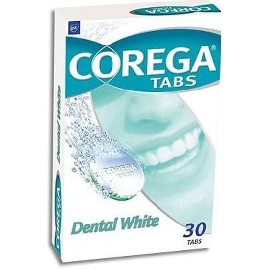 Корега (Corega) Dental White табл. д/очищ з/протезов №30 отбелив