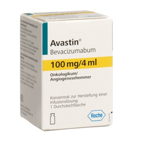 Авастин конц. для р-ра для инфузий 100 мг/4 мл флакон №1 Ф. Хоффманн-Ля Рош Лтд.