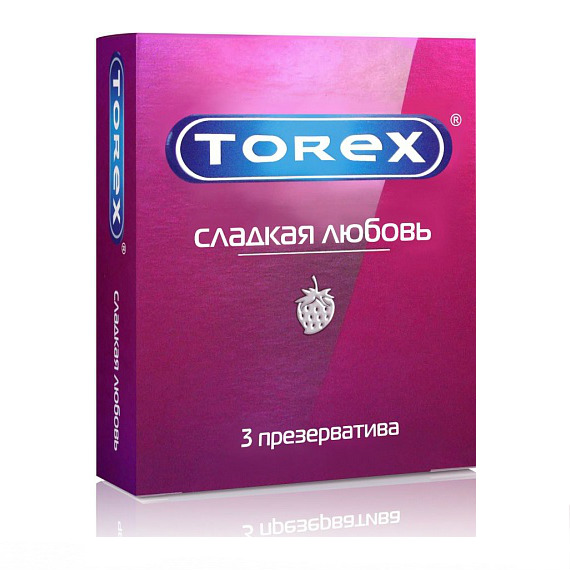 Торекс (Torex) Сладкая любовь презервативы №3 вкус клубники