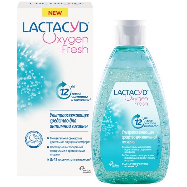 Лактацид (Lactacyd) Oxygen Fresh ср-во д/интим гигиены 200мл ультраосвежающее
