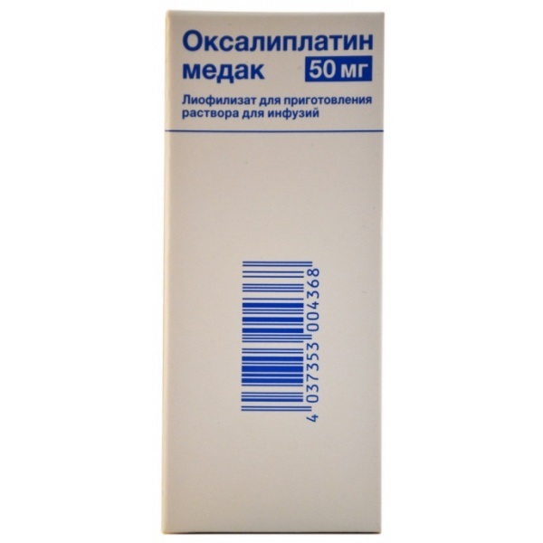 Оксалиплатин Медак лиофилизат для приготовления раствора для инфузий 50мг №1