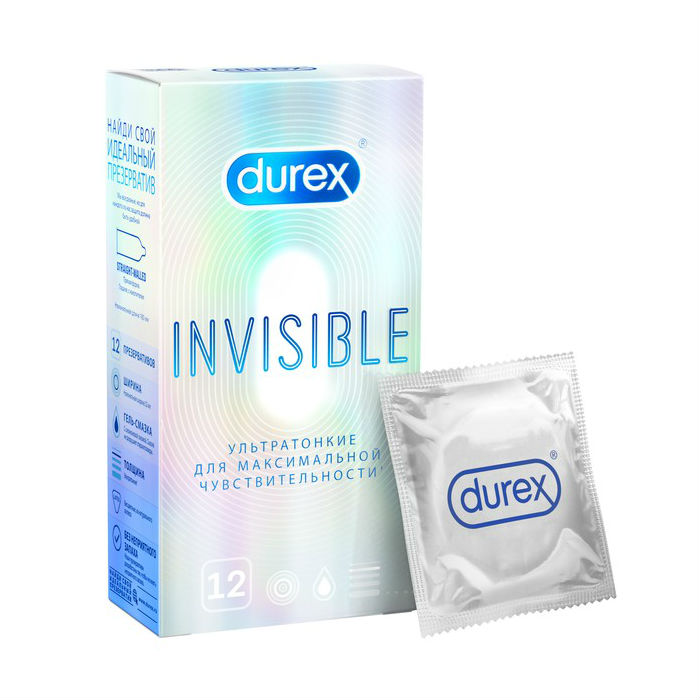 Дюрекс (Durex) Invisible презервативы №12 ультра тонкие