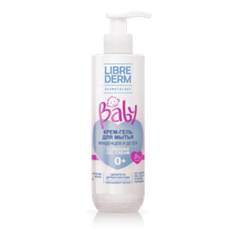 Либридерм Baby Крем-гель для мытья новорожденных,младенцев и детей 250 мл