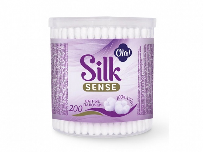 Ола (Ola!) Silk Sense Ватные палочки №200 банка