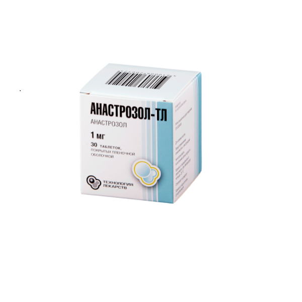Анастрозол-ТЛ таблетки покрытые пленочной оболочкой 1мг №28
