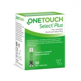 Ван Тач (One Touch) Select Plus Тест-полоски д/глюкометра №50